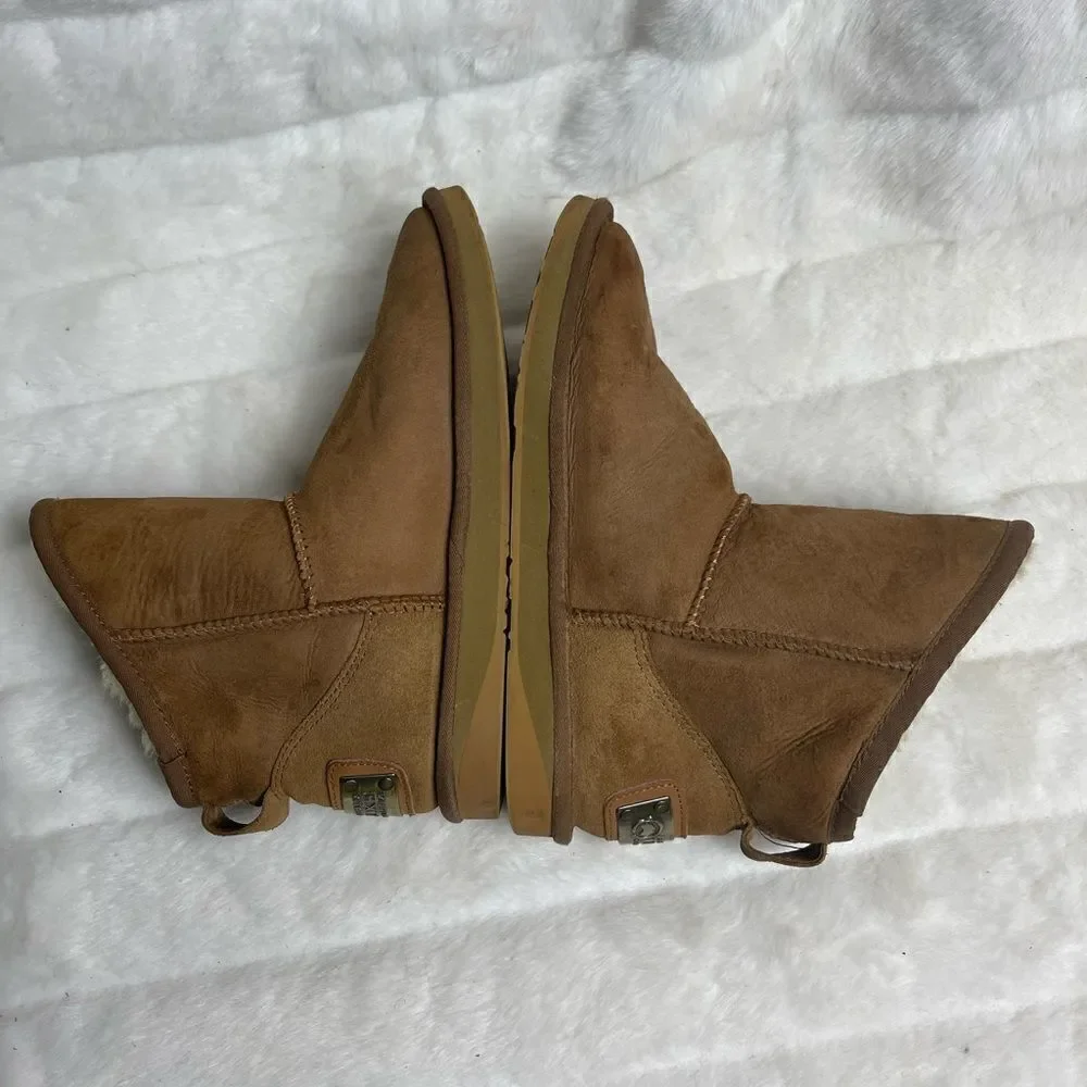 Australia Luxe Cosy short boots brown sheepskin and shearling lining siz…